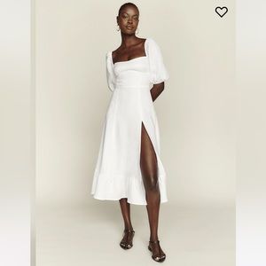 Reformation | Belgium White Linen Dress
